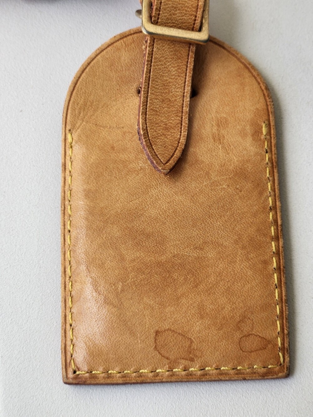 Louis Vuitton Tan Vachetta Leather Luggage Tag & Poignet Set - Picture 3 of 6